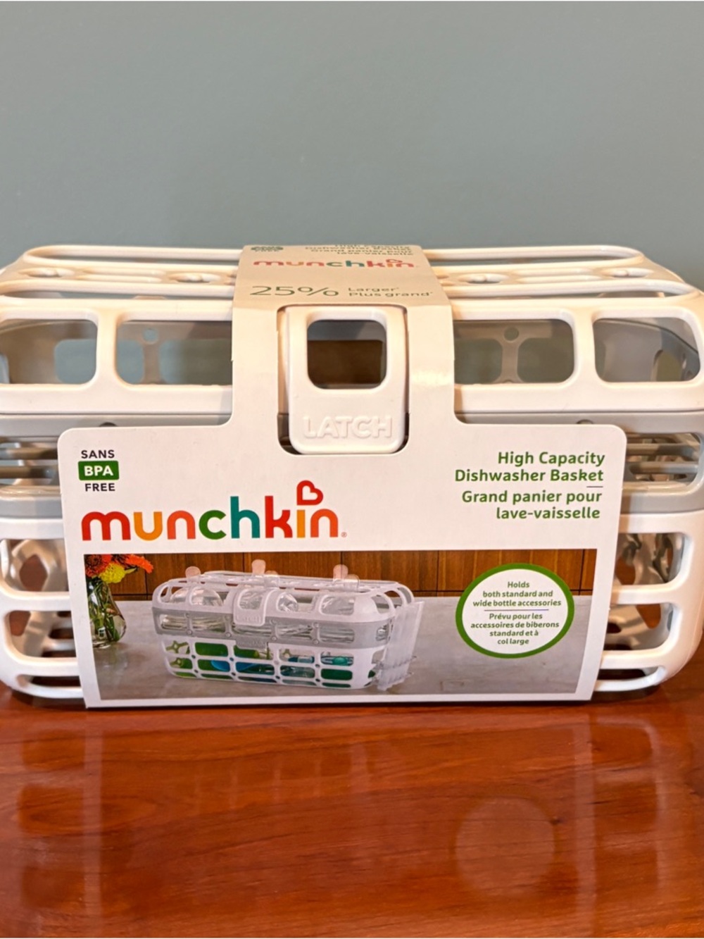 Munchkin White High-Capacity Bottle & Accessory Dishwasher Basket